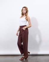 Pantalon long large uni