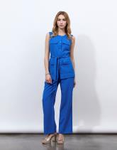 Pantalon long large uni