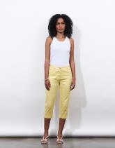 Pantalon corsaire slim uni