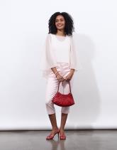 Pantalon corsaire slim uni