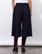 Pantalon mi-long Jupe-culotte uni