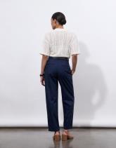 Pantalon 7/8 rond uni
