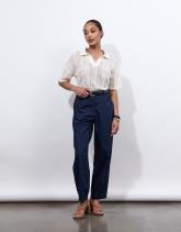 Pantalon 7/8 rond uni