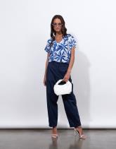Pantalon 7/8 rond uni