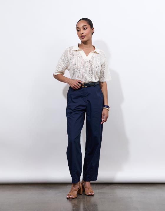 Pantalon 7/8 rond uni