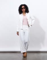 Pantalon cropped large uni