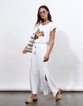 Pantalon 7/8 large uni