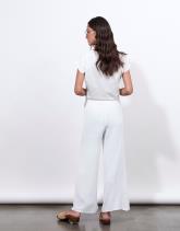Pantalon 7/8 large uni