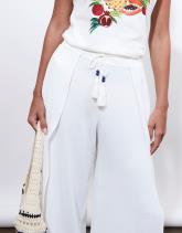 Pantalon 7/8 large uni