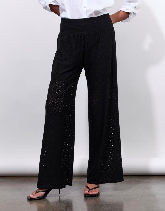 Pantalon long large uni