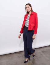 Veste courte en suédine uni