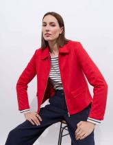 Veste courte en suédine uni