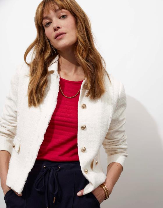 Veste courte en tweed