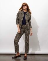 Blouson courte imprimé léopard