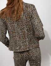 Blouson courte imprimé léopard