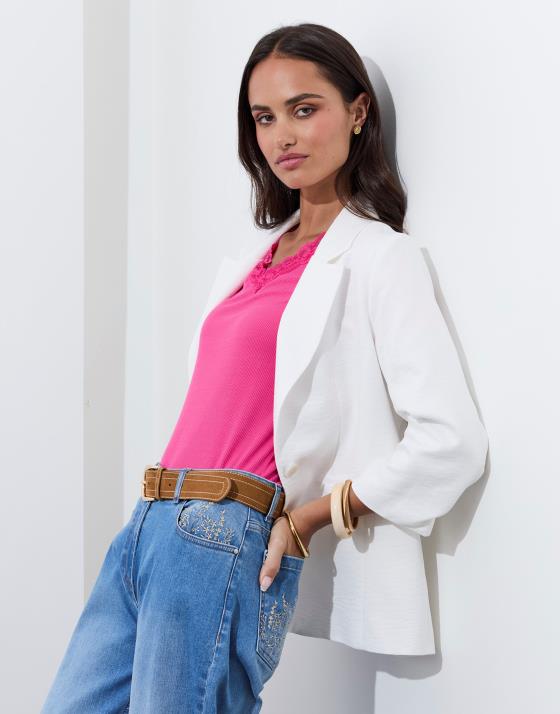 Veste tailleur unie