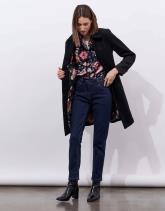 Chemisier manches longues imprimé à fleurs