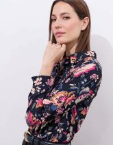 Chemisier manches longues imprimé à fleurs