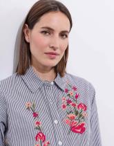 Chemisier manches longues rayé