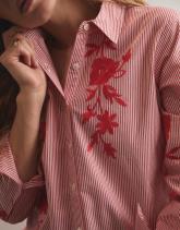 Chemisier manches longues rayé