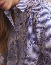 Chemisier manches longues rayé