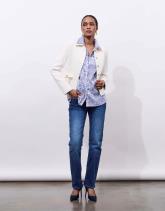 Chemisier manches longues rayé