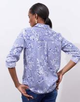 Chemisier manches longues rayé