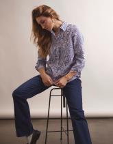 Chemisier manches longues rayé