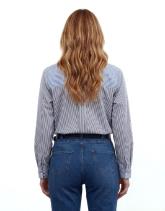 Chemisier manches longues rayé
