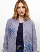 Chemisier manches longues rayé