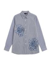 Chemisier manches longues rayé