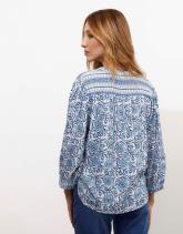 Blouse manches 3/4 imprimé à fleurs