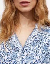 Blouse manches 3/4 imprimé à fleurs