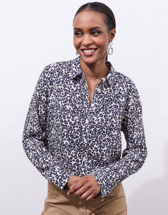 Chemisier manches longues imprimé