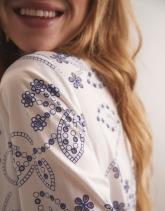 Blouse manches longues imprimé à fleurs