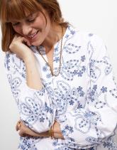 Blouse manches longues imprimé à fleurs