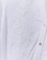 Blouse manches 3/4 unie