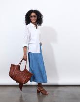 Chemisier manches longues uni