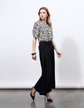 Blouse manches courtes imprimé zèbre