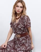 Blouse manches courtes imprimé à fleurs