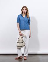 Chemisier manches courtes uni