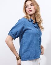 Chemisier manches courtes uni