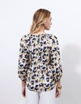 Blouse manches 3/4 imprimée