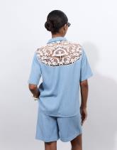 Chemisier manches courtes uni