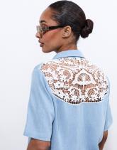 Chemisier manches courtes uni