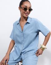 Chemisier manches courtes uni