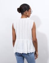 Blouse sans manche unie