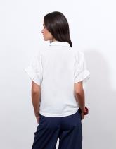 Chemisier manches courtes uni
