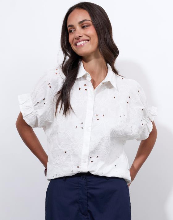 Chemisier manches courtes uni