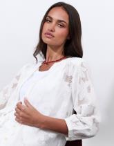 Blouse manches 3/4 unie